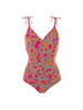 Wireless Molded One-Piece - Menara Pink Print