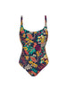 Underwired one-piece swimsuit - Seaside Blue Print