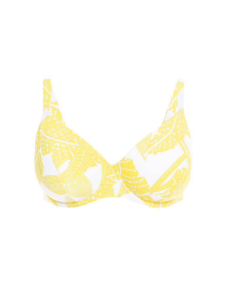 Underwired bikini top - Plumeria Print