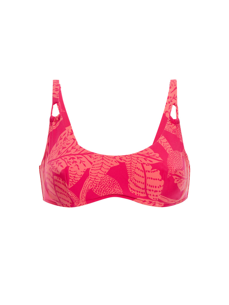 Underwired bralette - Bright Rose Print