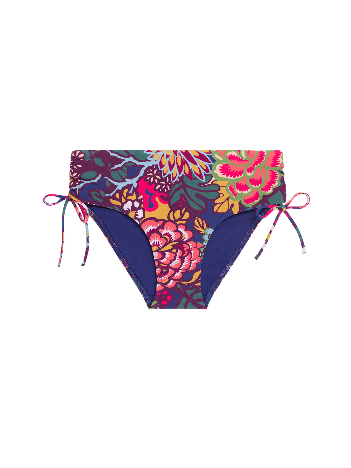 High-waist bikini brief - Bloom Print