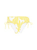 High-waist bikini brief - Plumeria Print