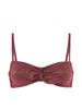 Wireless strapless bra - Lurex Dark Purple