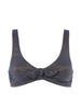 Wireless bikini triangle - Lurex Midnight