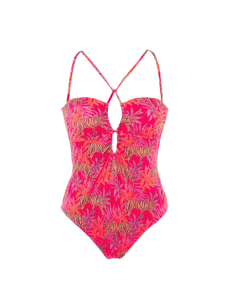 Wireless One-Piece - Jungle Dawn Print