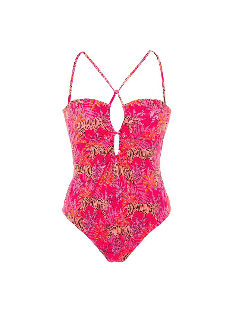 Wireless One-Piece - Jungle Dawn Print