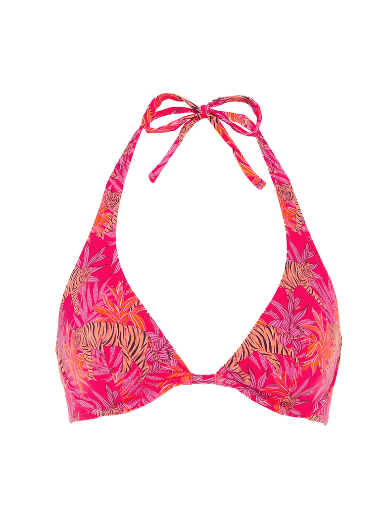Underwired triangle bra - Jungle Dawn Print