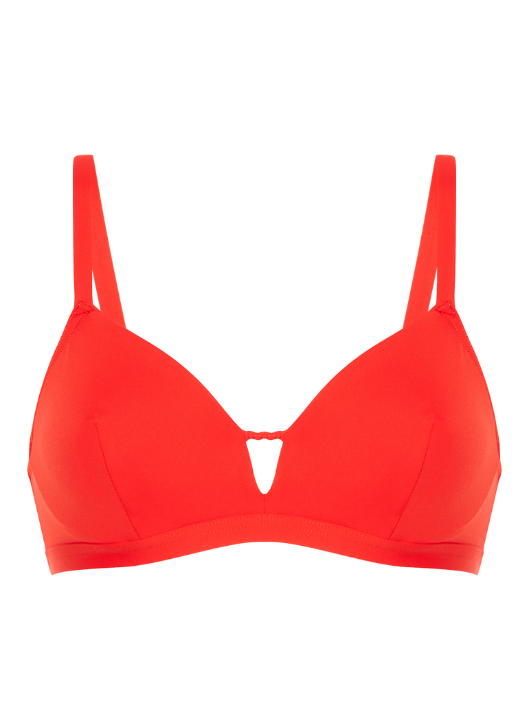 Underwired bikini triangle - Pomegranate