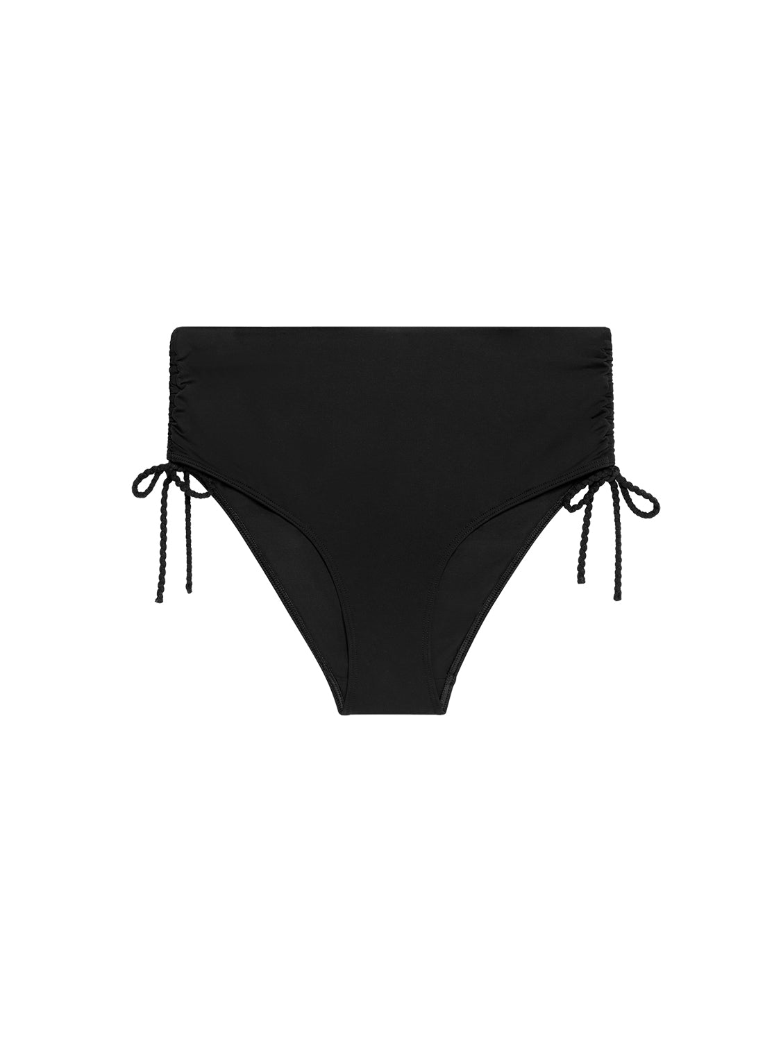 High-waist bikini brief - Black