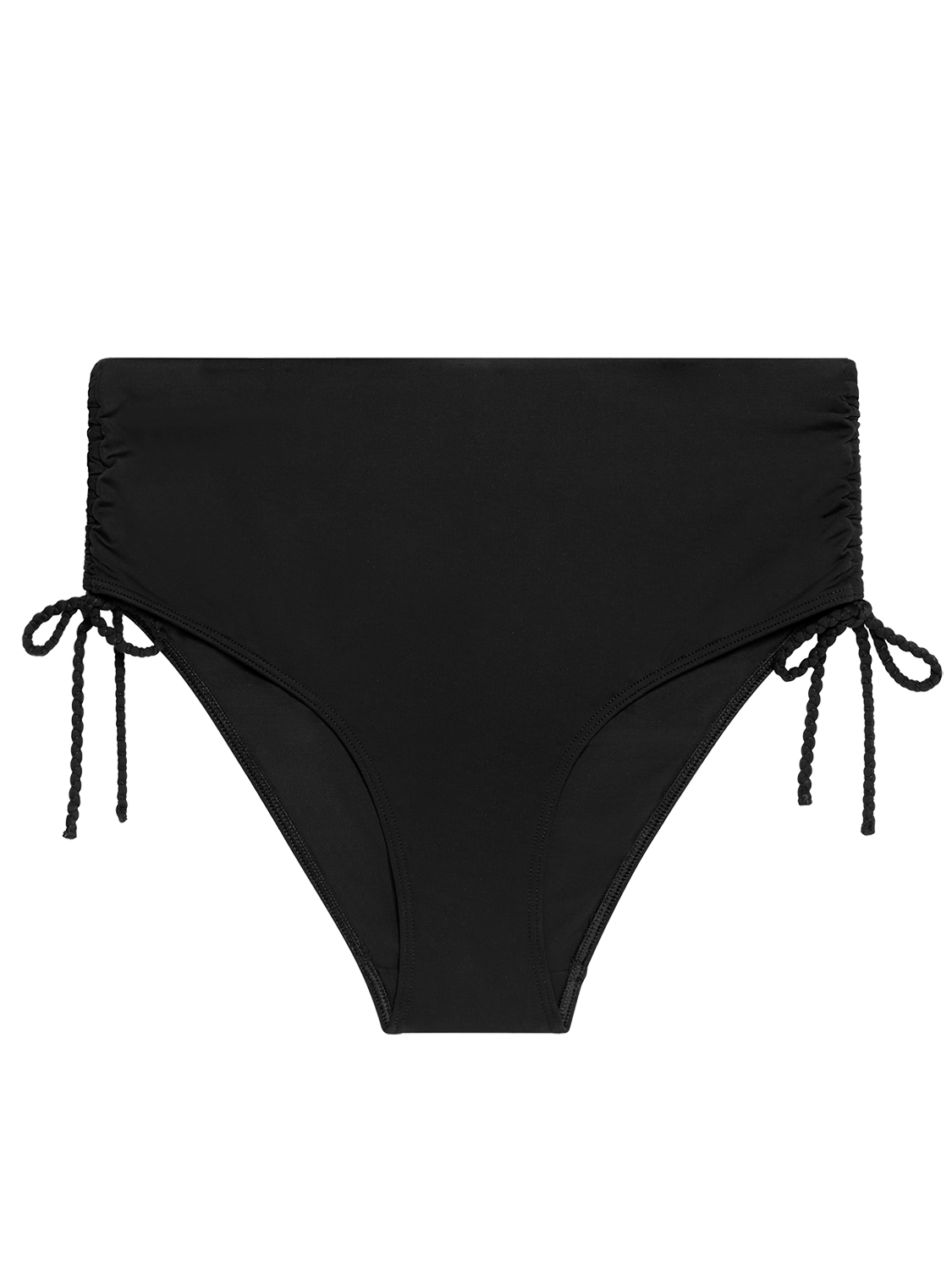 High-waist bikini brief - Black