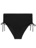 High-waist bikini brief - Black