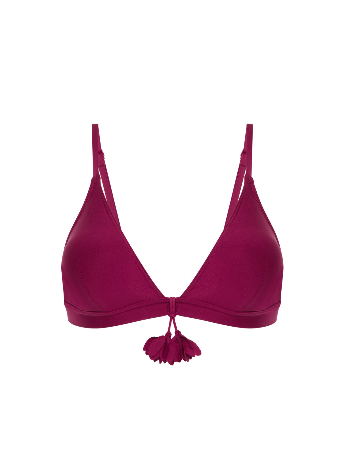 Wireless bikini triangle - Cranberry
