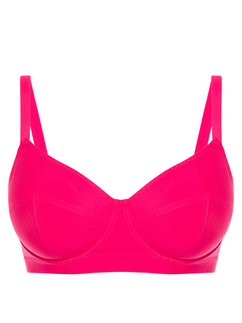 Underwired bikini top - Lipstick