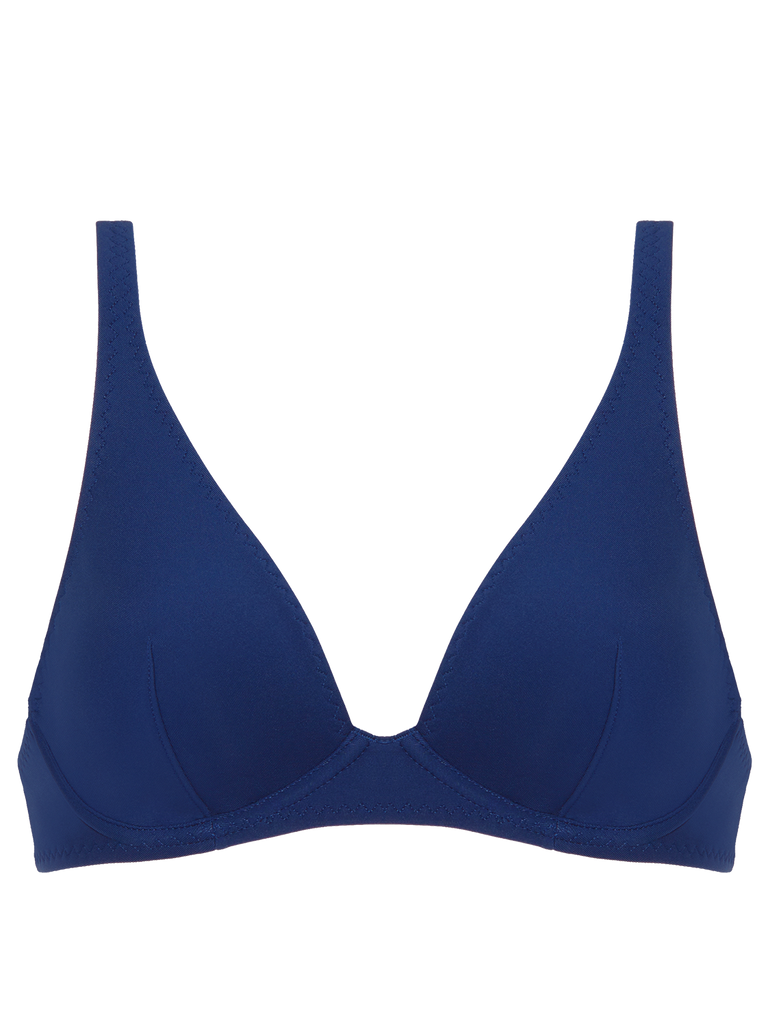 Underwired triangle bikini bra - Midnight