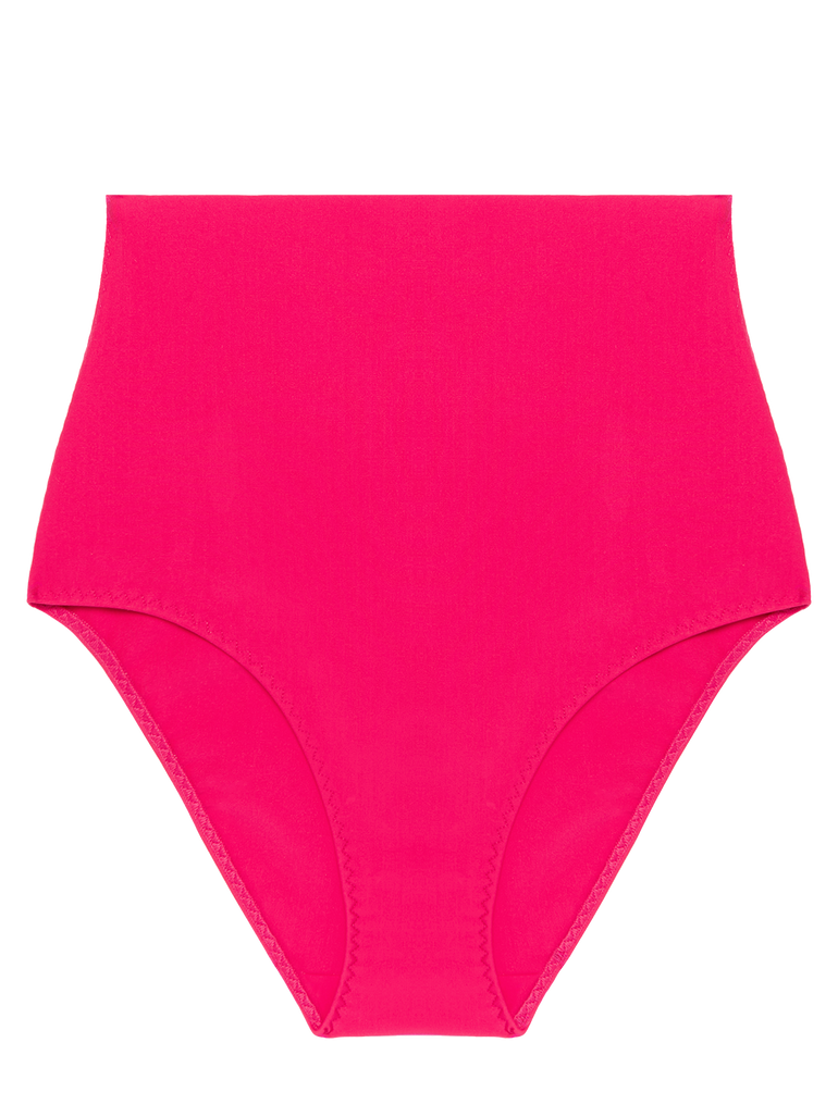 High-waist bikini brief - Lipstick