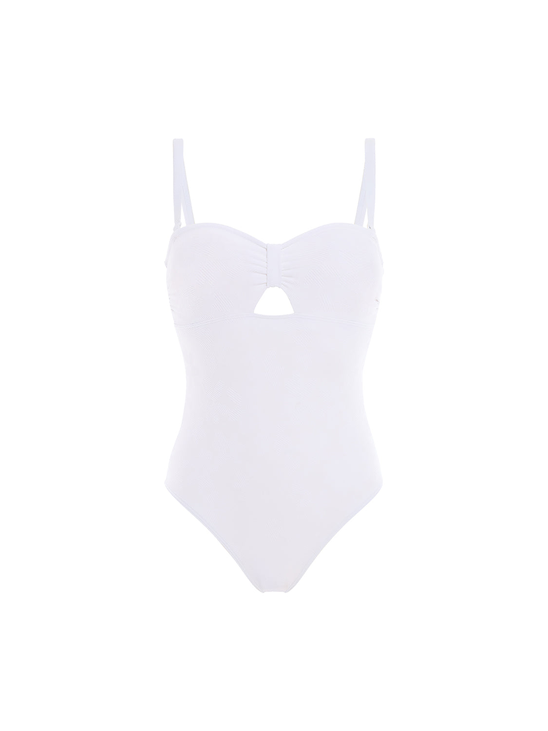 Wireless bandeau one-piece - White