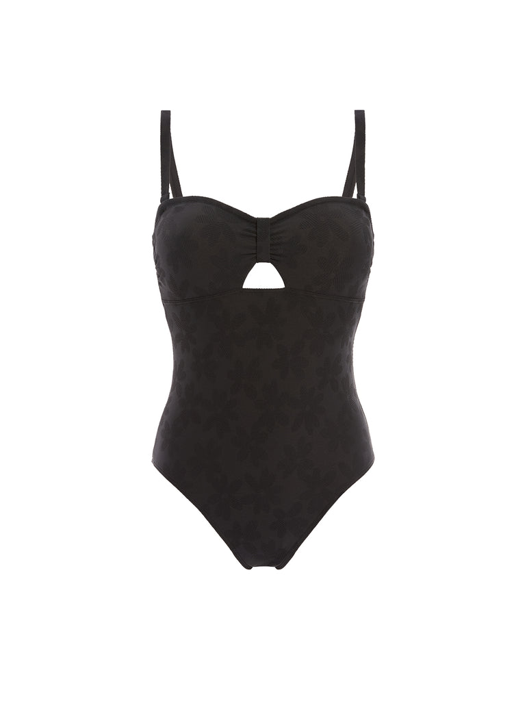 Wireless bandeau one-piece - Black