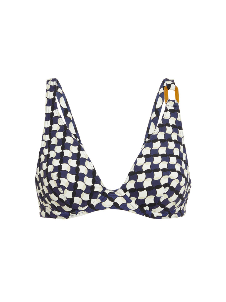 Wireless support bikini triangle - Sailing print
