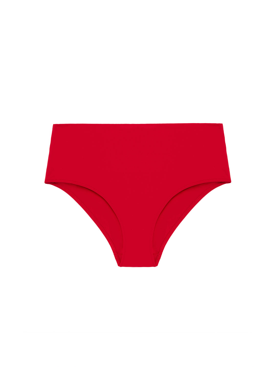 High-waist bikini brief - Scarlet