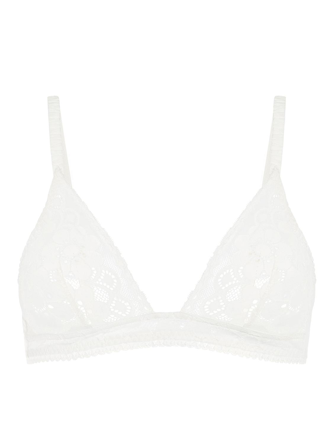 Soft cup triangle bra - Natural