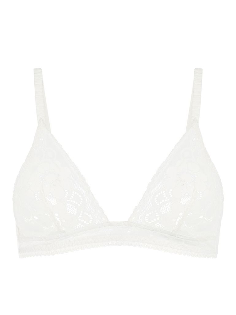 Soft cup triangle bra - Natural