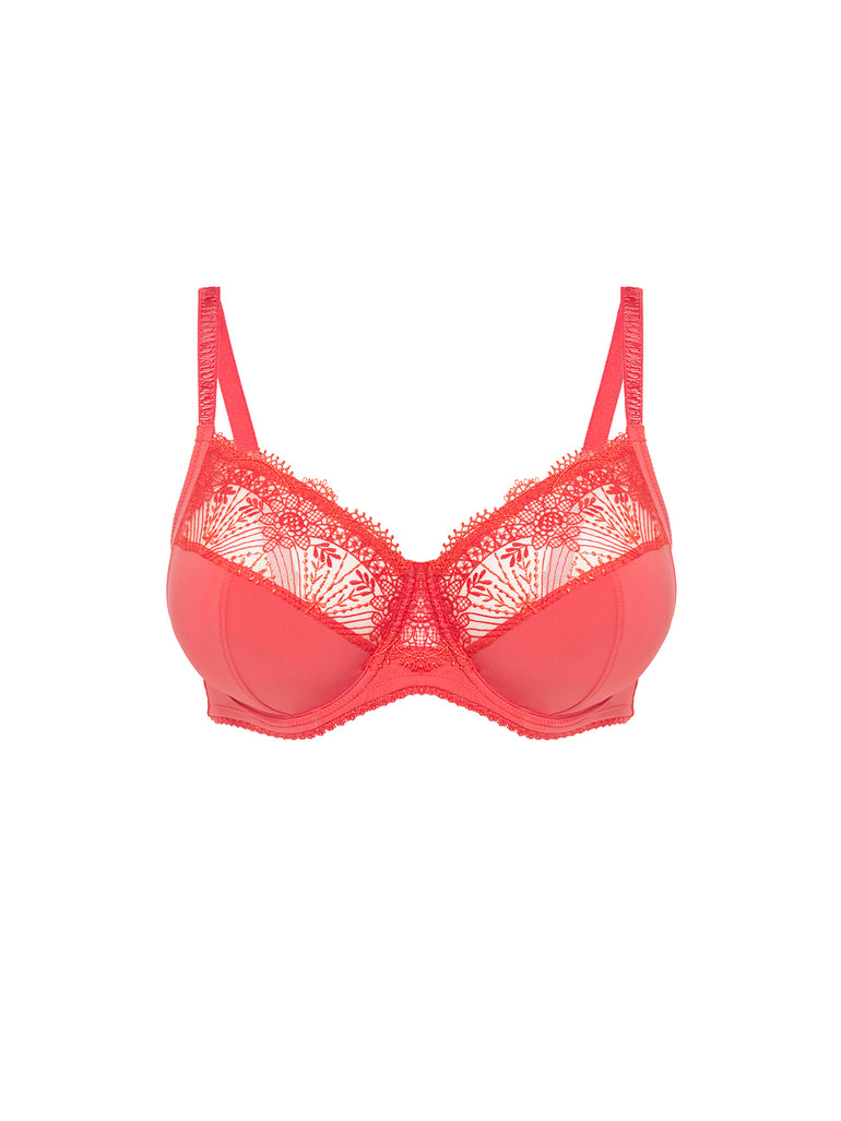 Full cup support bra - Coralia Red