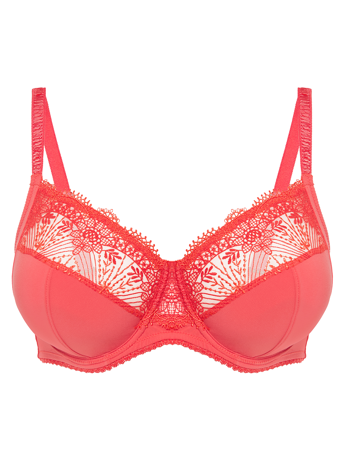 Full cup support bra - Coralia Red