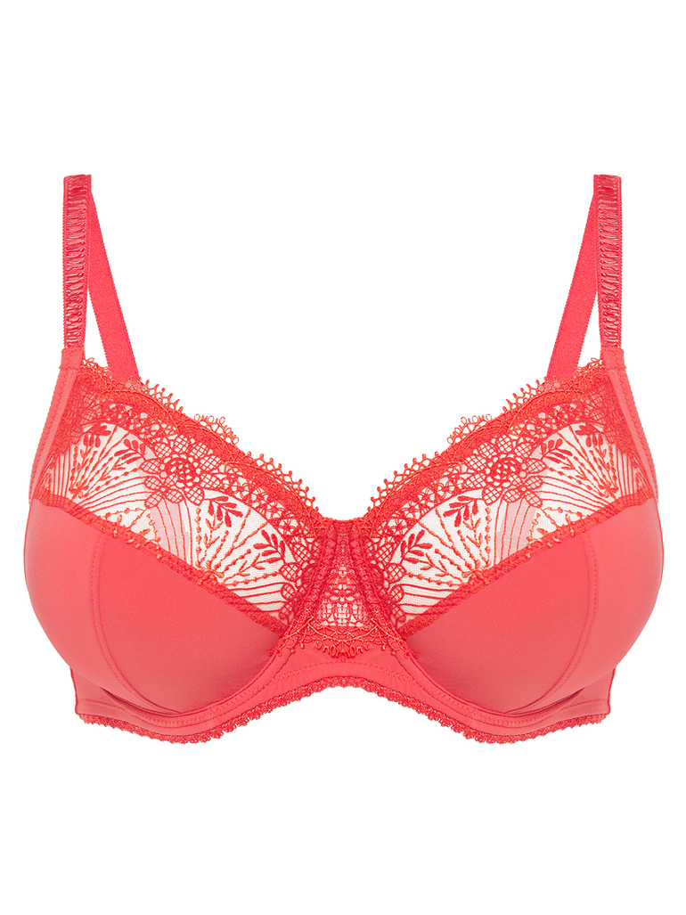 Full cup support bra - Coralia Red