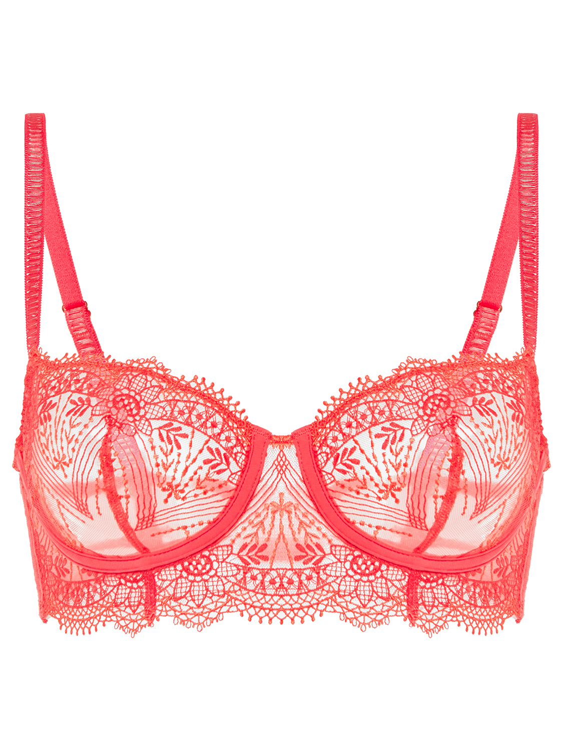 Half cup bra - Coralia Red