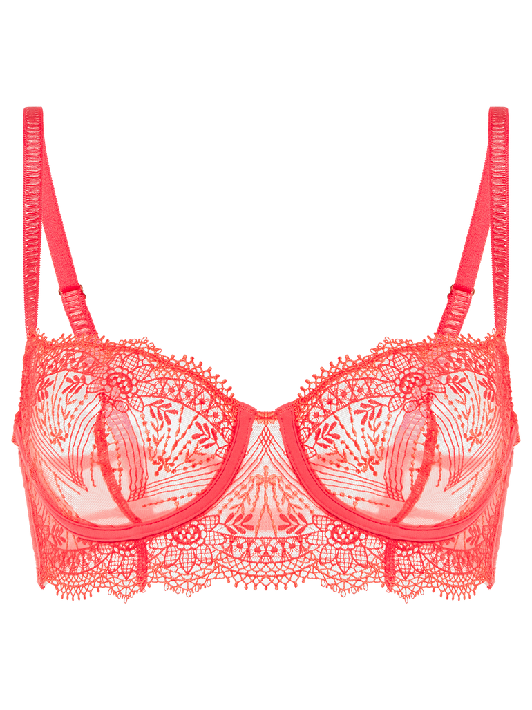 Half cup bra - Coralia Red