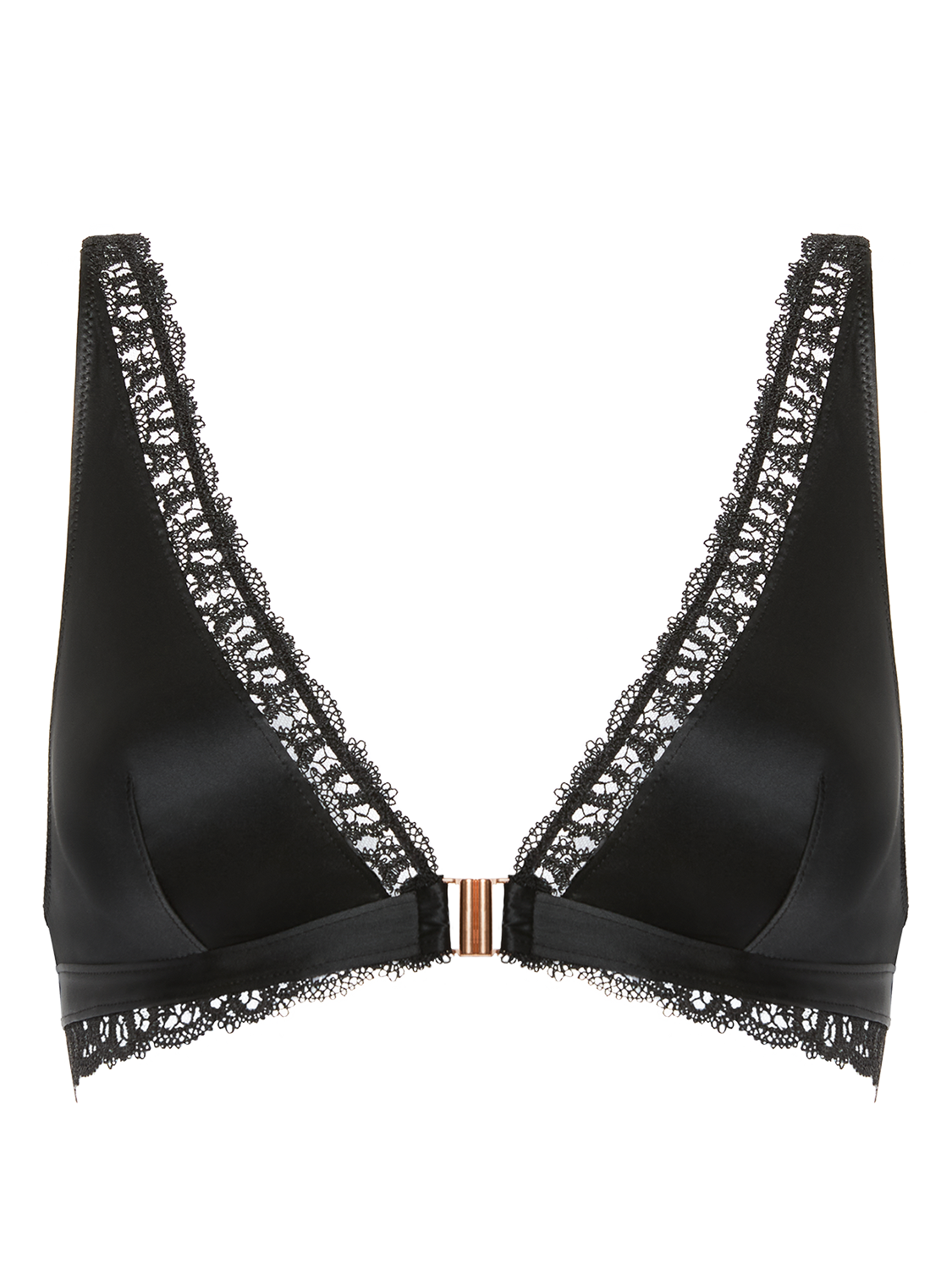 Soft cup triangle bra - Black