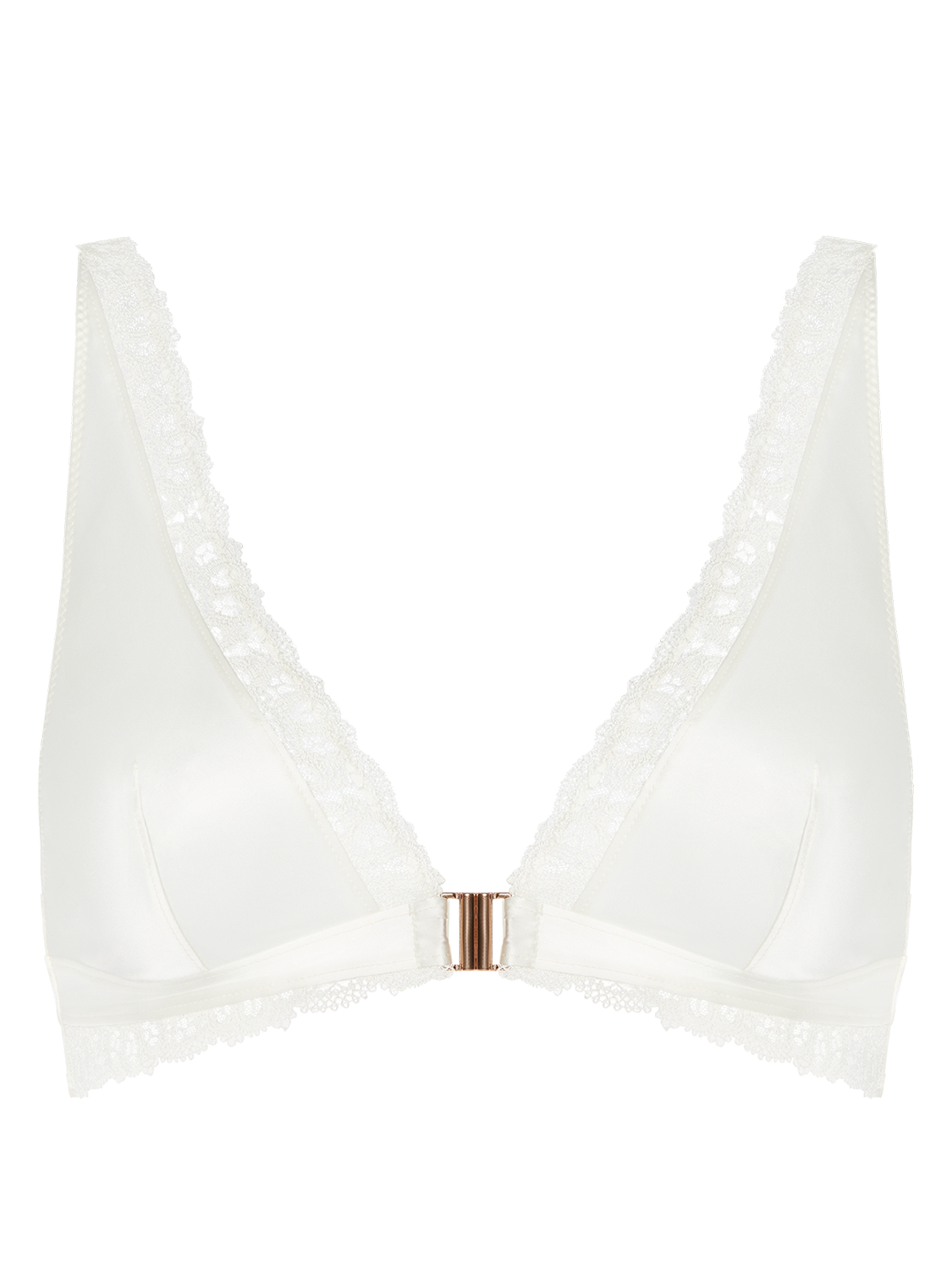 Soft cup triangle bra - Natural