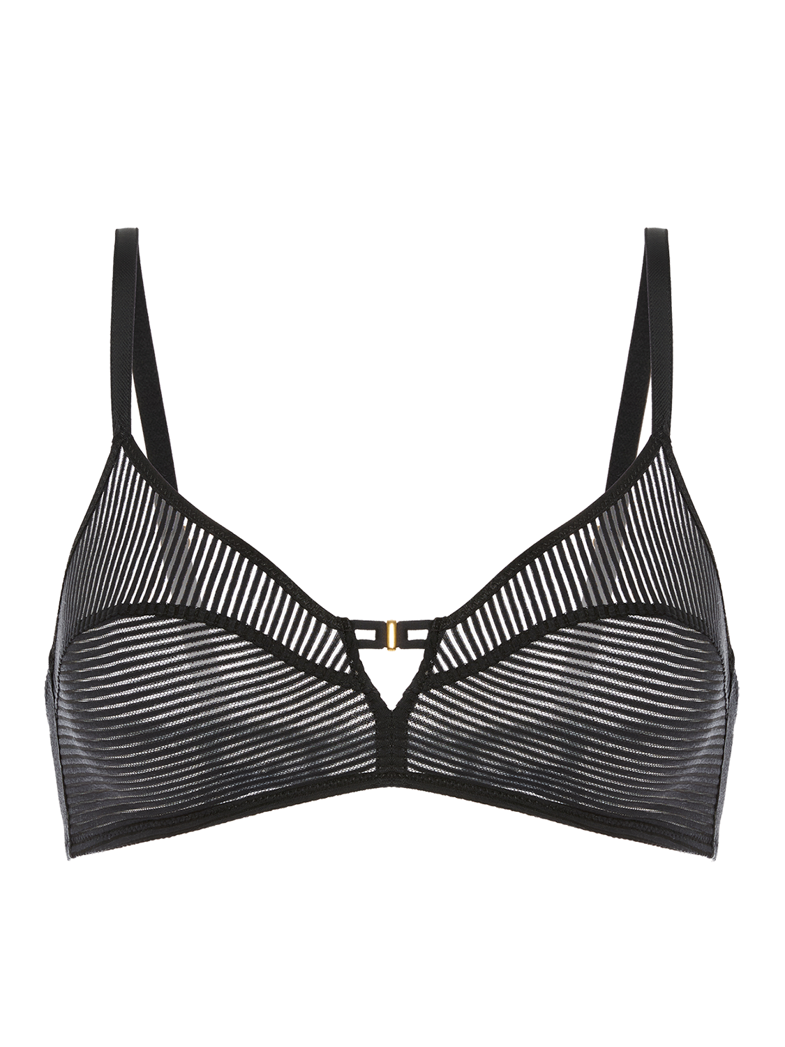 Soft cup triangle bra - Black