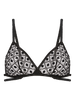 Soft cup triangle bra - Black