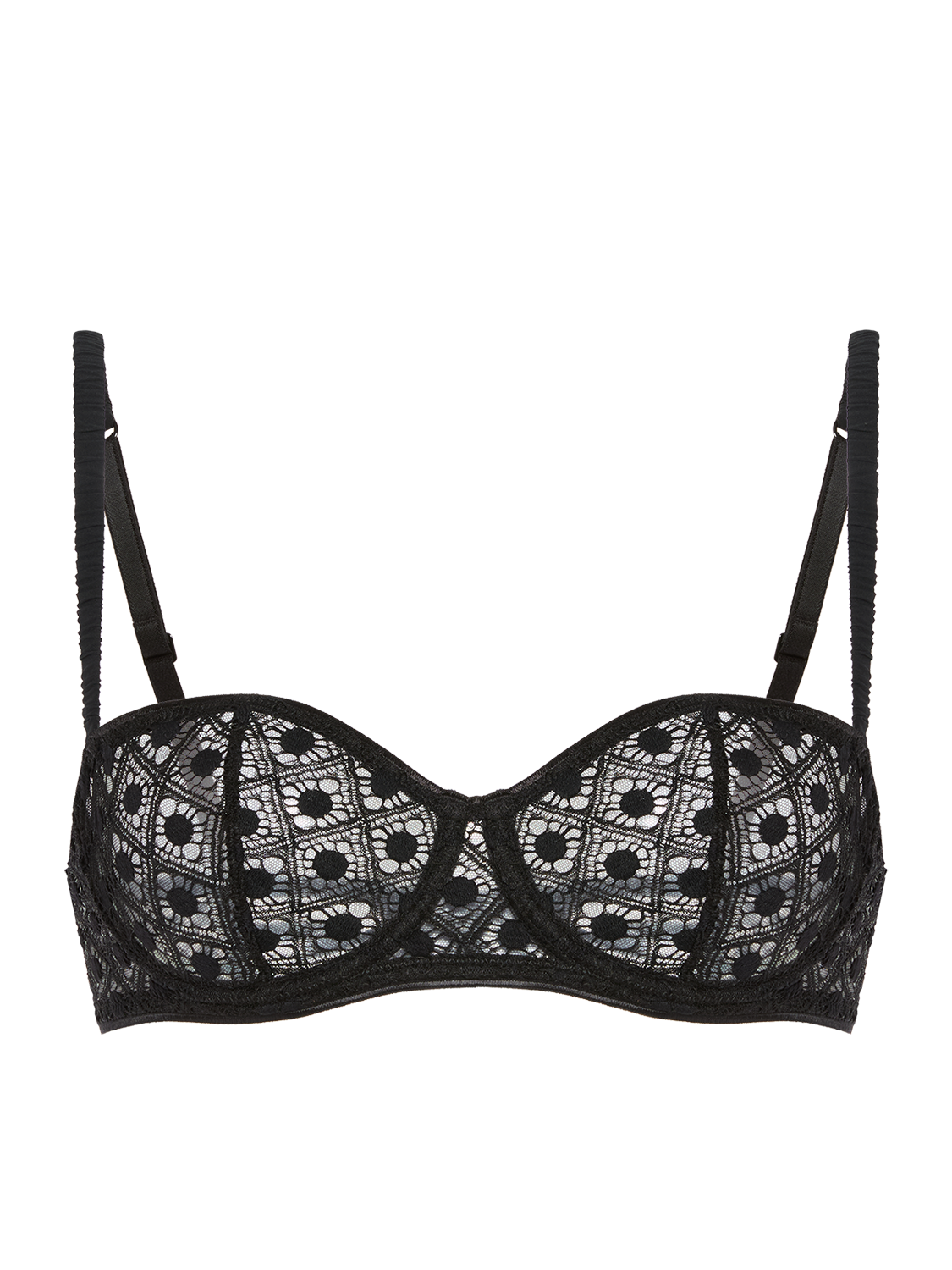 Half cup bra - Black