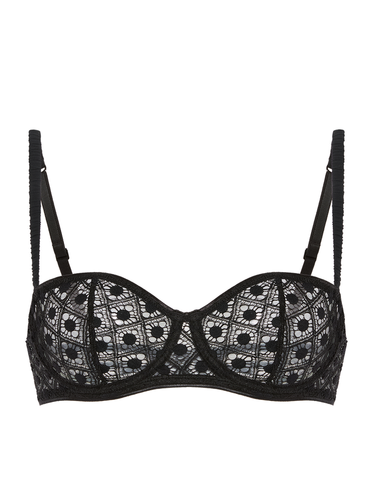 Half cup bra - Black