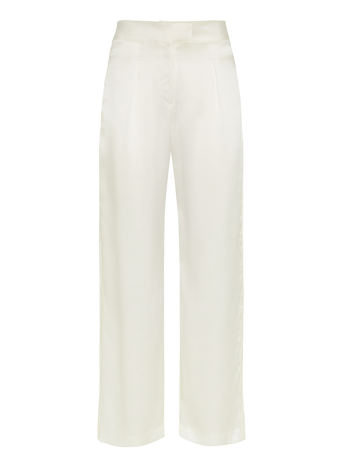 Trousers with embroidery - Natural