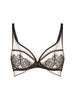 Plunging underwired bra - Light Tatoo