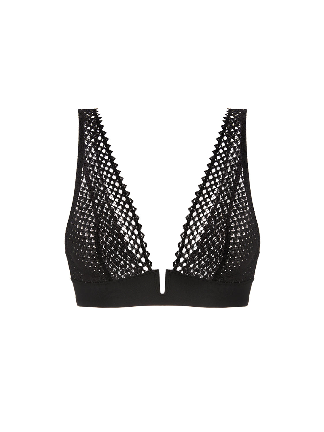 Soft cup triangle bra - Black