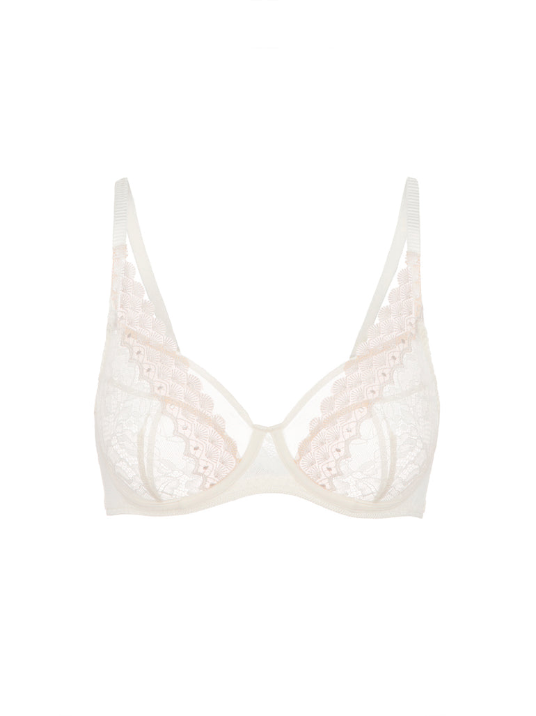 Underwired scarf bra - Natural
