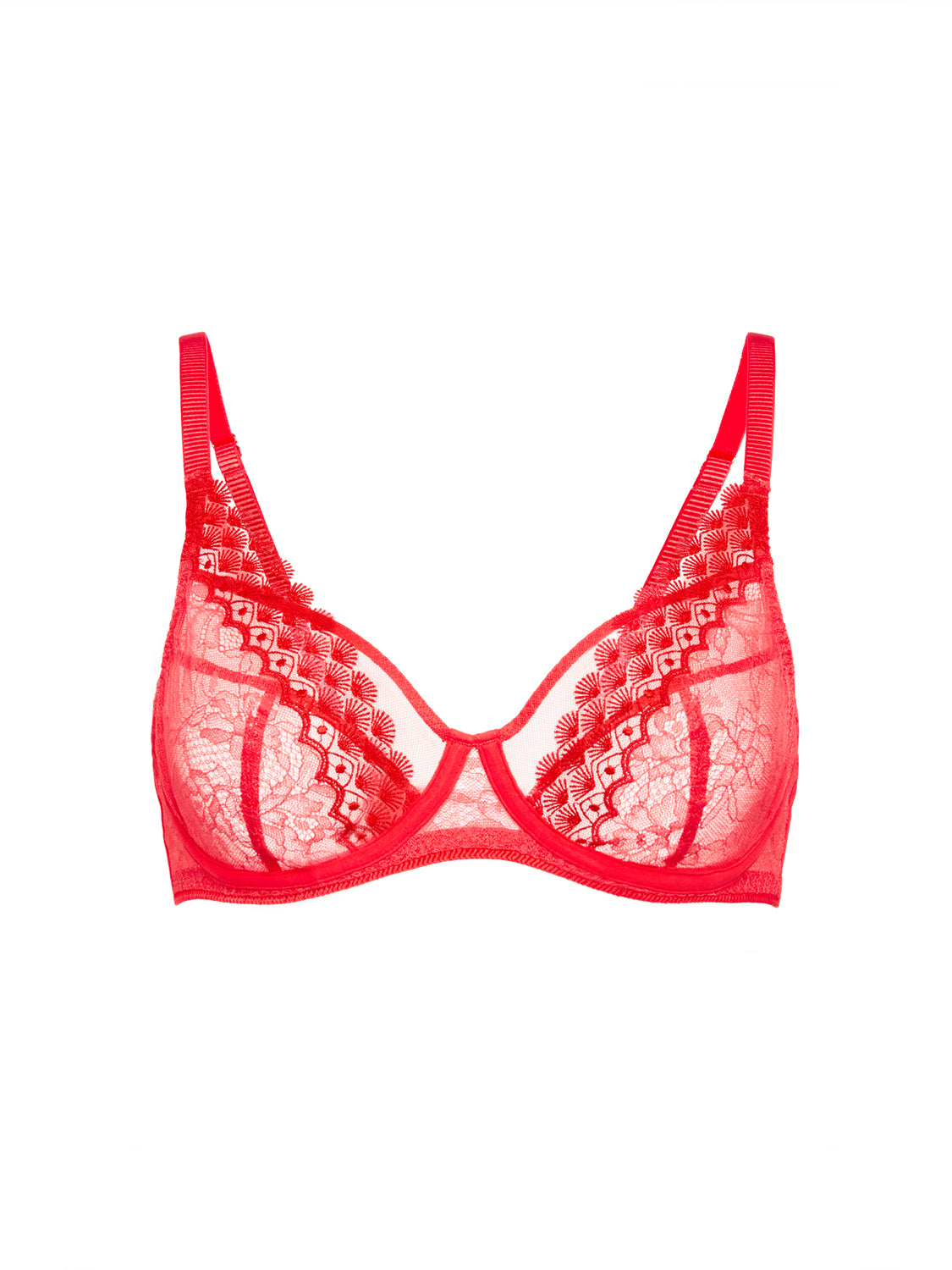 Underwired scarf bra - Flamingo