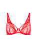 Underwired scarf bra - Flamingo