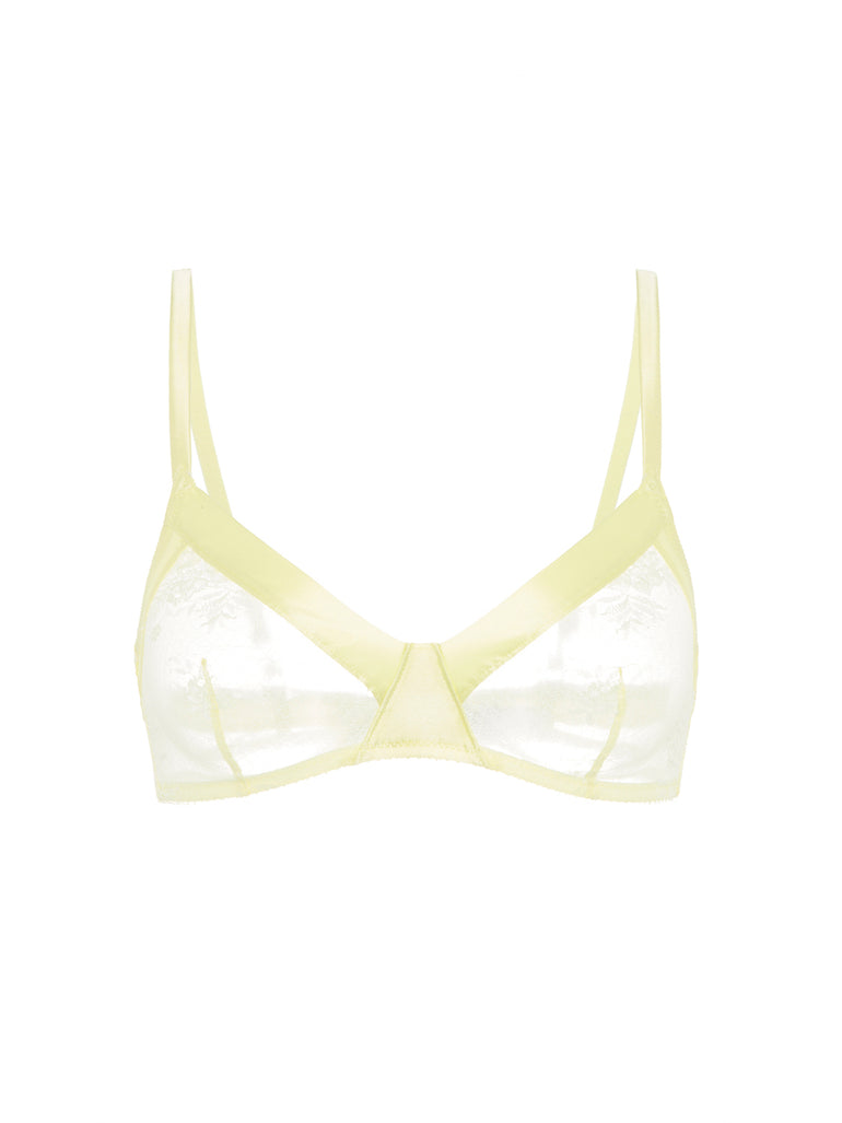 Soft cup triangle bra - Yellow Lemonade