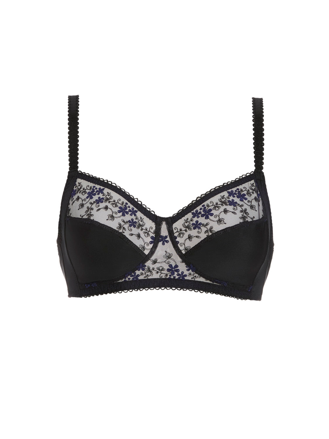 Structured wireless bra - Black