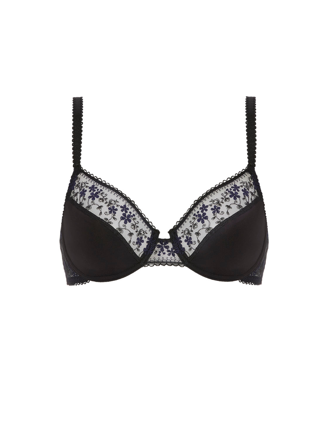 Moulded underwired bra - Black