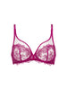 Plunging underwired bra - Desire Pink