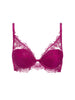 Plunging push-up bra - Desire Pink
