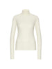 Turtleneck long sleeve top - Natural