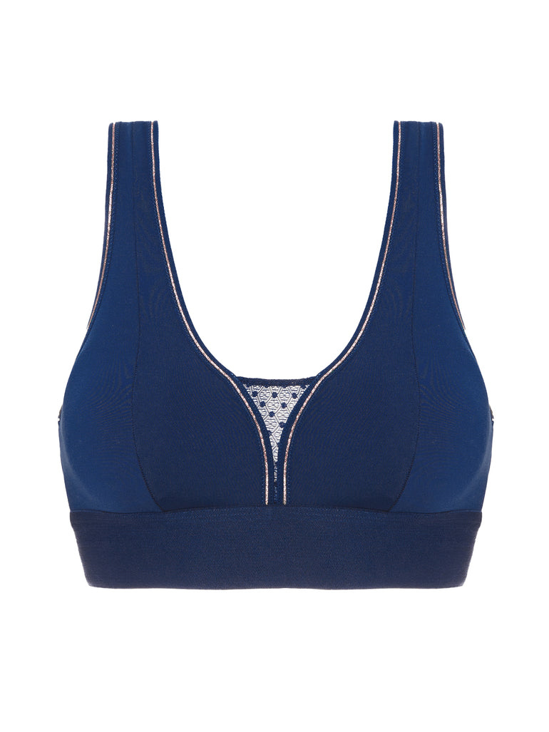 Wireless sports bra - Midnight