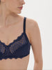 Structured wireless bra - Ink Blue